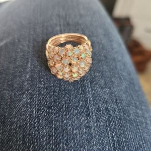 Retro opal ring, rose gold